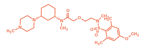 2D structure of B1 receptor antagonist - BI 113823