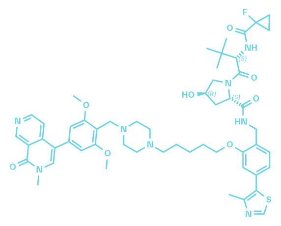 2D structure of BRD7/BRD9 PROTAC - VZ185