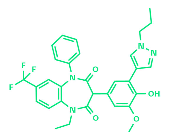 2D structure of Capsid Assembly Inhibitor - BI-3257