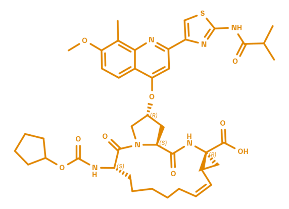 2-D structure of HCV protease inhibitor - BI-1230