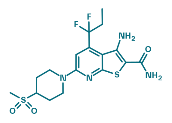 2-D structure of IKKβ inhibitor - BI 605906