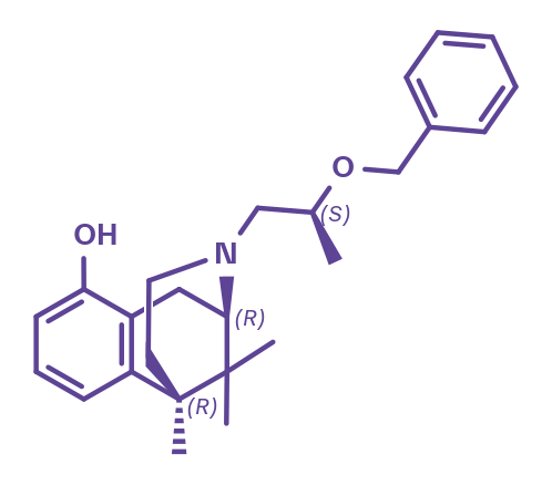 2-D structure of Nav1.2 channel blocker - BIII 890CL (crobenetine)