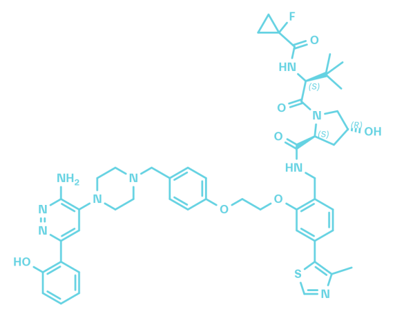 2-D structure of SMARCA2/4 PROTAC - ACBI1