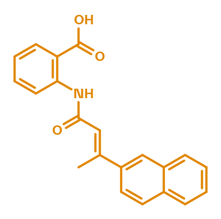 2-D structure of Telomerase inhibitor - BIBR1532