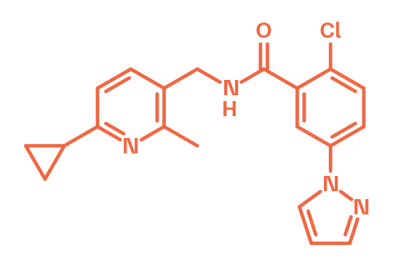 2D structure of mGluR1 Positive Allosteric Modulator | BI-1752